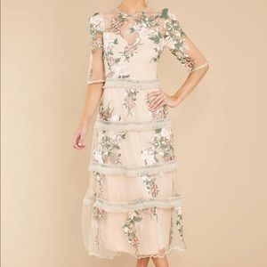 Floral lace maxi dress new with tags